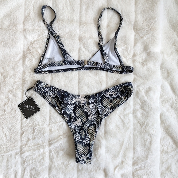 Zaful Snake print triangle bikini Medium Size 6 - Picture 3 of 8